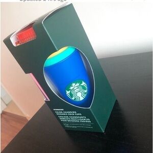 NWT Starbucks Box of Changing Color Cups W- Straw